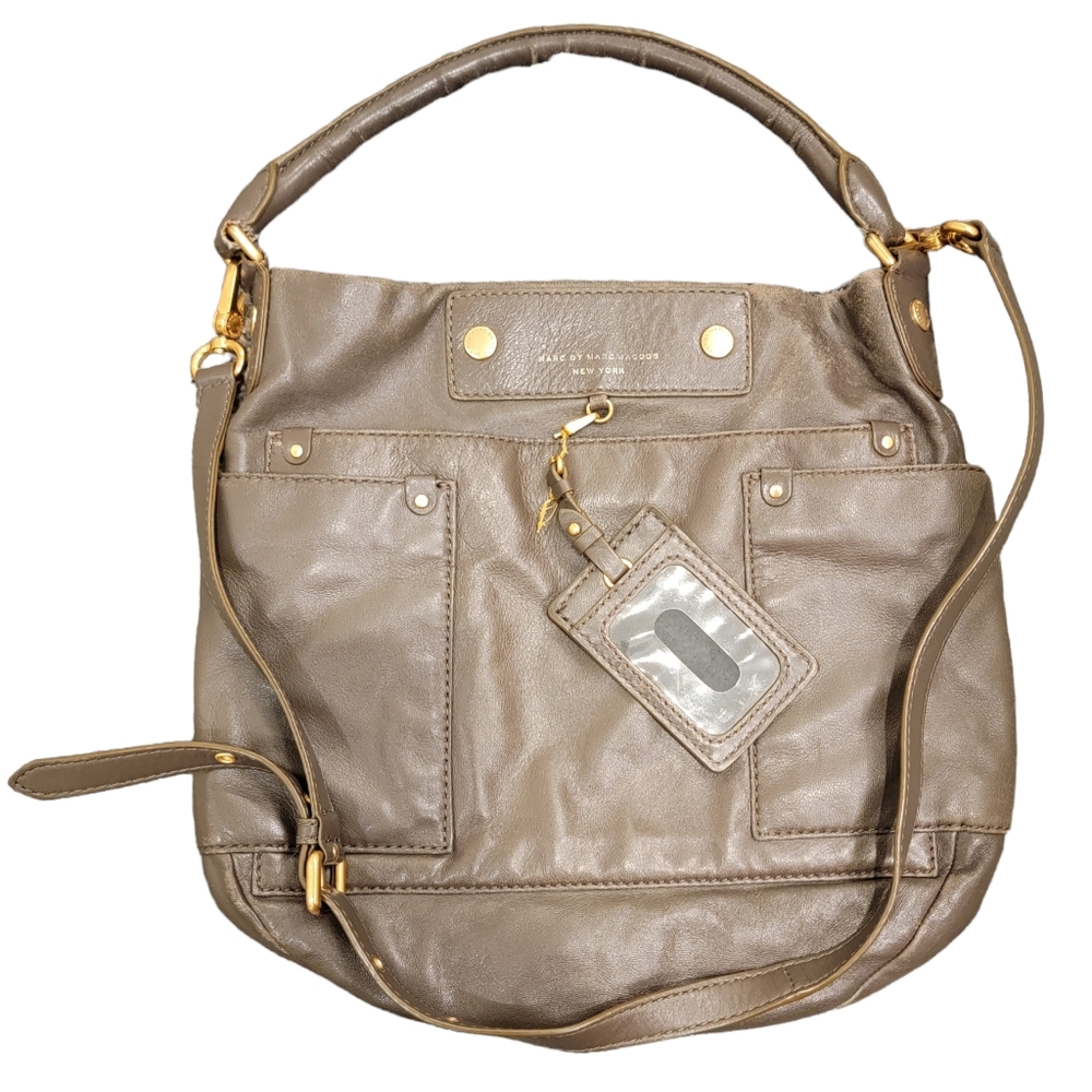 Marc by Marc Jacobs Two-Way Tan Leather Shoulder Bag